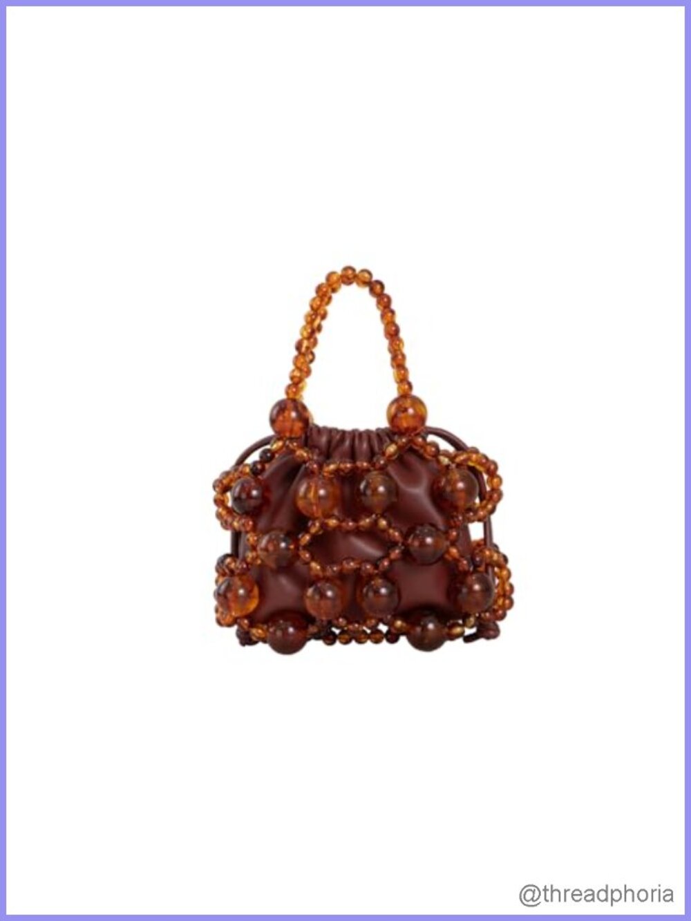 Faux Leather Beaded Evening Bag Detachable Chain Mini Crossbody